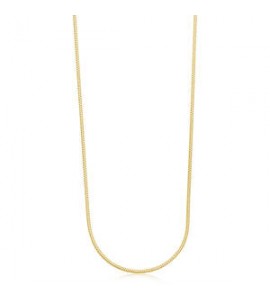 Collana Lunga Gioielli Sagapò Chunky in acciaio dorata catena snake shk91