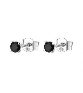 Orecchini a lobo Gioielli Fancy by Brosway in argento zircone nero fmb40