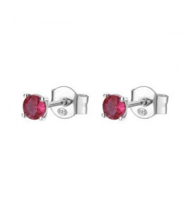 Orecchini a lobo Gioielli Fancy by Brosway in argento zircone rosso fpr43