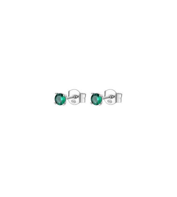 Orecchini a lobo Gioielli Fancy by Brosway in argento zircone verde flg37