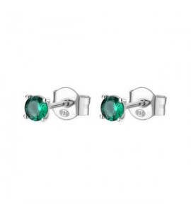 Orecchini a lobo Gioielli Fancy by Brosway in argento zircone verde flg37