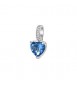 Pendente Gioielli Fancy by Brosway in argento zircone forma cuore blu ffb18