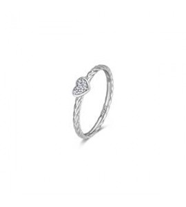 Anello Donna Gioielli Rosato Allegra in argento con cuore misura 16  RZA017C