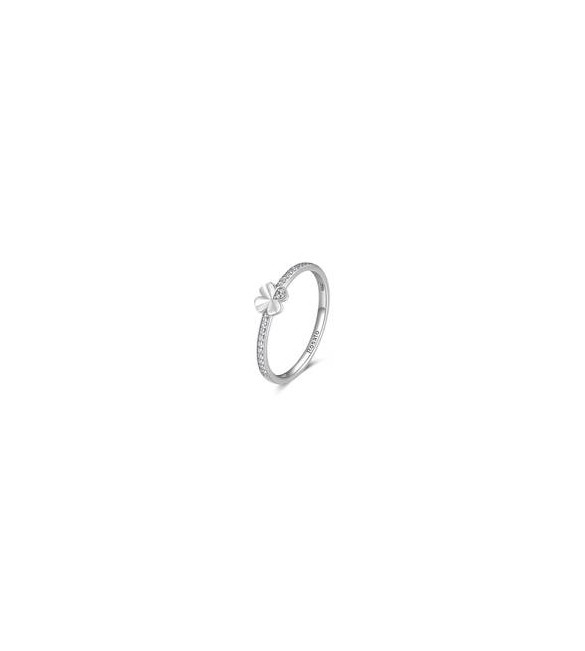 Anello Donna Gioielli Rosato Allegra in argento con quadrifoglio misura 12  RZA021A
