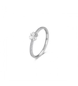 Anello Donna Gioielli Rosato Allegra in argento con quadrifoglio misura 12  RZA021A