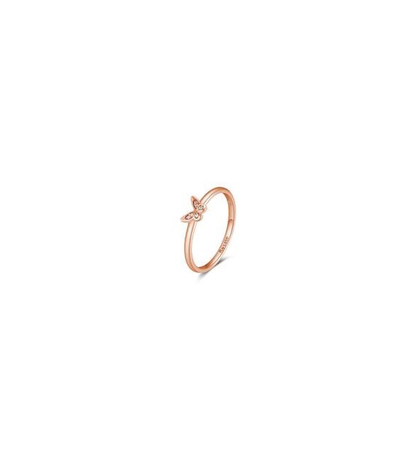 Anello Donna Gioielli Rosato Allegra in argento rosato con farfalla misura 14  RZA024B