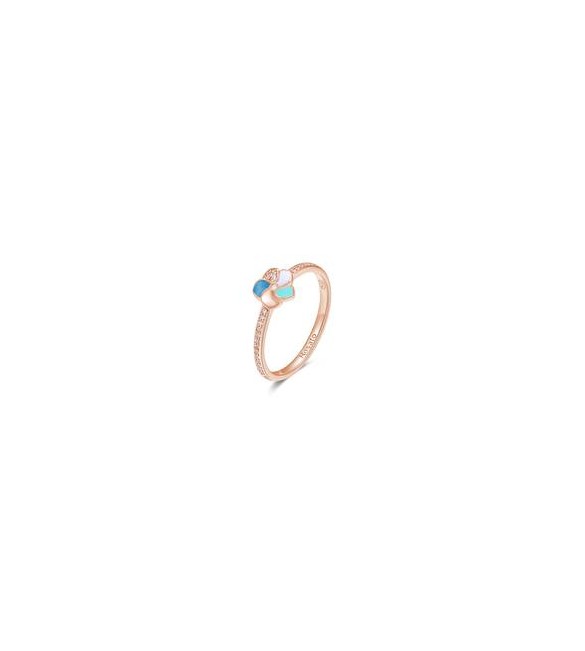 Anello Donna Gioielli Rosato Allegra in argento rosato con fiore misura 12 RZAL006A
