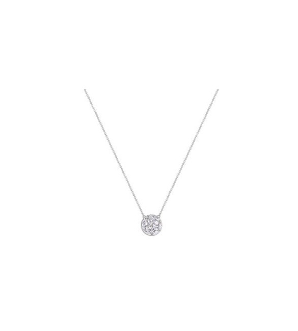Collana Donna Gioielli Rosato Gemma in argento a rotonda con zirconi RZGE09