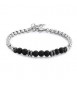 Bracciale Uomo Gioielli S\'agapò Riot in acciaio e onice srt29