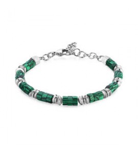 Bracciale Gioielli Brosway Riptide in acciaio e malachite btd010