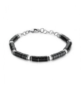 Bracciale Gioielli Brosway Riptide in acciaio e onice nero btd009