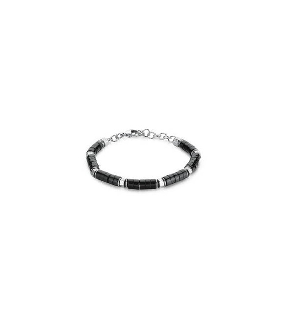 Bracciale Gioielli Brosway Riptide in acciaio e onice nero btd009