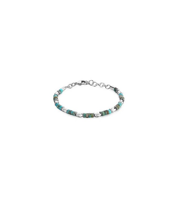 Bracciale Gioielli Brosway Riptide in acciaio e pietra turchese btd012