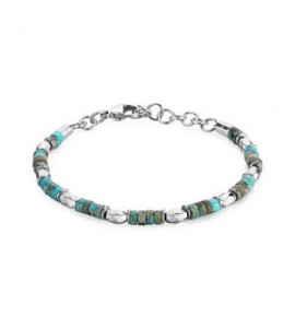Bracciale Gioielli Brosway Riptide in acciaio e pietra turchese btd012