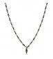 Collana Gioielli Brosway Riptide in acciaio con sfere e cornetto in occhio di tigre btd003