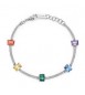 Bracciale Donna Gioielli Fancy by Brosway in argento zircone baguette multicolore fjr05