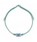 Bracciale Gioielli Fancy by Brosway in argento cordino e zircone azzurro fcl108