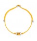 Bracciale Gioielli Fancy by Brosway in argento cordino e zircone giallo fey96