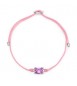 Bracciale Gioielli Fancy by Brosway in argento cordino e zircone rosa fvp110