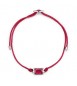 Bracciale Gioielli Fancy by Brosway in argento cordino e zircone rosso fpr110