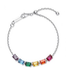 Bracciale Gioielli Fancy by Brosway in argento zircone multicolore fjr04