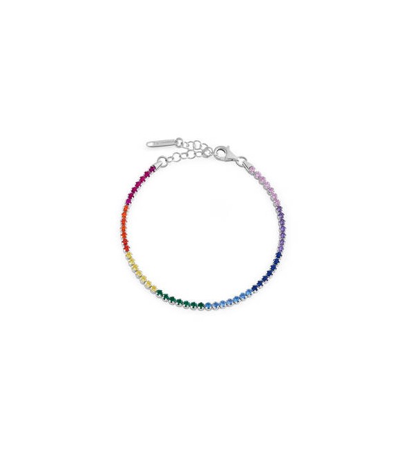 Bracciale Tennis Gioielli Fancy by Brosway in argento zircone multicolore fjr08