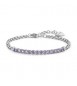 Bracciale Tennis Donna Gioielli Sagapò Dazzly in acciaio con cristalli viola sdz83