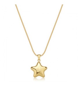 Collana Donna Gioielli Sagapò Stellar in acciaio dorato Stella sse18