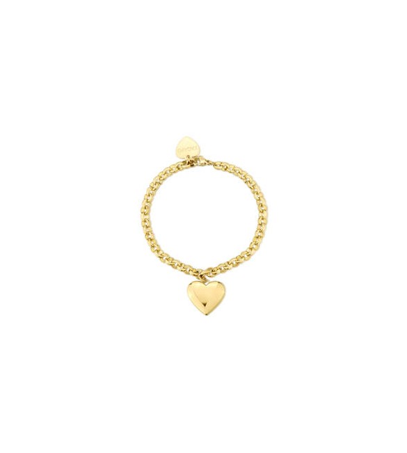 Bracciale Donna Gioielli Sagapò Stellar in acciaio dorato Cuore sse20