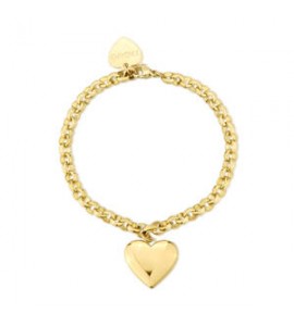Bracciale Donna Gioielli Sagapò Stellar in acciaio dorato Cuore sse20