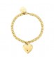 Bracciale Donna Gioielli Sagapò Stellar in acciaio dorato Cuore sse20