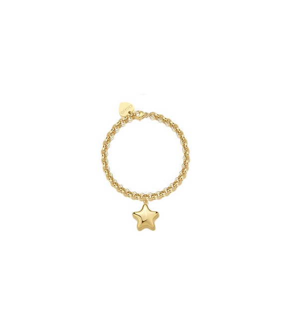 Bracciale Donna Gioielli Sagapò Stellar in acciaio dorato Stella sse22