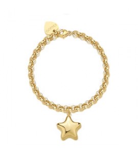 Bracciale Donna Gioielli Sagapò Stellar in acciaio dorato Stella sse22