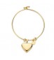 Bracciale Rigido Donna Gioielli Sagapò Stellar in acciaio dorato Cuore sse24
