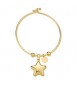 Bracciale Rigido Donna Gioielli Sagapò Stellar in acciaio dorato Stella sse26