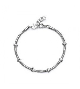 Bracciale Uomo Gioielli Sagapò Ripple in acciaio con elementi srp83