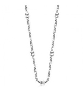 Collana Uomo Gioielli Sagapò Ripple in acciaio catena e elementi srp78