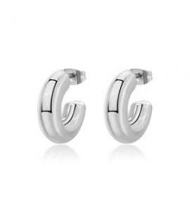 Orecchini Donna Gioielli Sagapò Stellar in acciaio a cerchio sse31