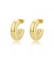 Orecchini Donna Gioielli Sagapò Stellar in acciaio dorato a cerchio sse32