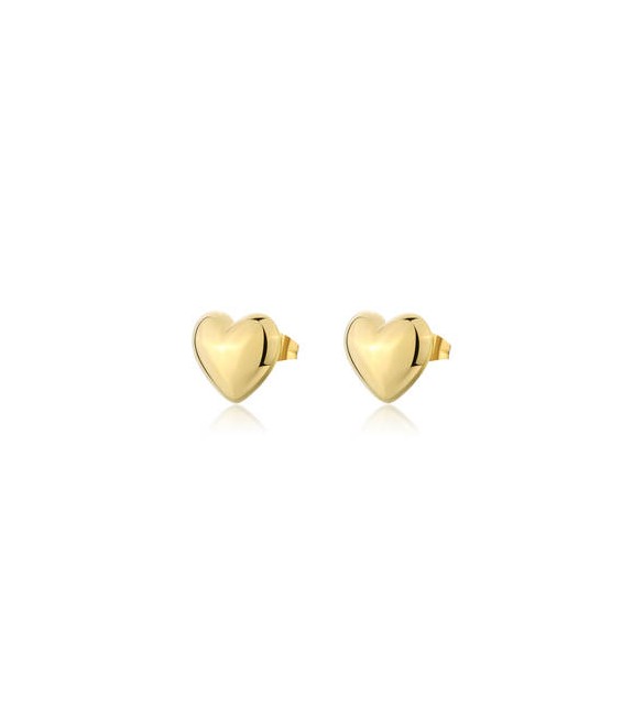 Orecchini Donna Gioielli Sagapò Stellar in acciaio dorato Cuore sse28