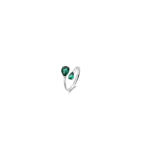 Anello Gioielli Fancy by Brosway in argento zirconi verdi misura 16 flg114c