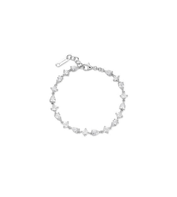 Bracciale Donna Gioielli Fancy by Brosway in argento zircone goccia bianco FIW115