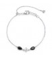 Bracciale Donna Gioielli Fancy by Brosway in argento zircone goccia nero FMB117