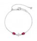 Bracciale Donna Gioielli Fancy by Brosway in argento zircone goccia rosso FPR114