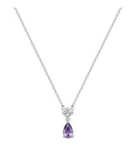 Collana Gioielli Fancy by Brosway in argento zircone forma goccia ametista fmp111