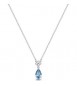 Collana Gioielli Fancy by Brosway in argento zircone forma goccia azzurro FCL109