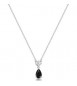 Collana Gioielli Fancy by Brosway in argento zircone forma goccia nero FMB114