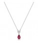 Collana Gioielli Fancy by Brosway in argento zircone forma goccia rosso fpr111