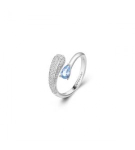 Anello Gioielli Fancy by Brosway in argento zirconi azzurro misura 16 FCL118C