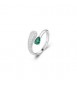 Anello Gioielli Fancy by Brosway in argento zirconi verde smeraldo misura 14 FLG124B